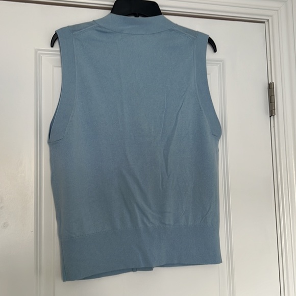 Everlane Light Blue Sleeveless Sweater Vest - Picture 5 of 6